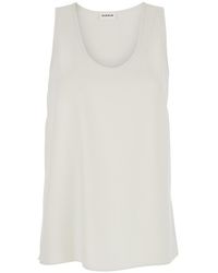 P.A.R.O.S.H. - Sleeveless Top With Round Neck - Lyst