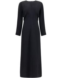 TOTEME - Long-Sleeve Low-Waist Dress - Lyst