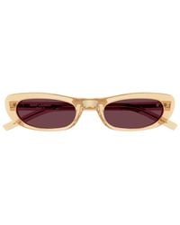 Saint Laurent - Sl 557 Shade Linea Sl Logo Sunglasses - Lyst