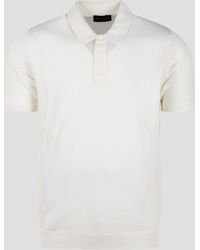 Roberto Collina - Cotton Knit Polo Shirt - Lyst