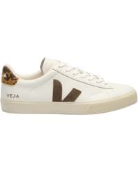 Veja - Campo Leather Sneakers With Suede Accents And Durable Sole - Lyst