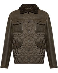 Etro - Jacket With Fur Collar - Lyst
