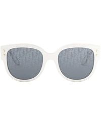 Dior - Sunglasses Square Full Rim, - Frame And With Logo Pattern Mirror Lens Pacificb2F95Ab - Lyst