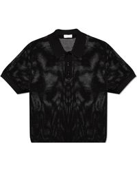 Dries Van Noten - Perforated Polo Shirt - Lyst