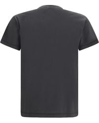 Stone Island - Logo Patch T-Shirt Lead - Lyst
