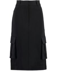 Givenchy - Technical Fabric Skirt - Lyst