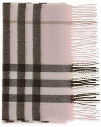 Burberry - Check Cashmere Scarf Kashmir/Capra Hircus - Lyst
