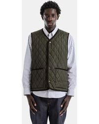 Burberry - Quilted Nylon Vest With Corded Piping Jacket - Lyst