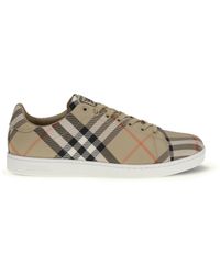 Burberry - Set Check Sneakers Sand Ip - Lyst