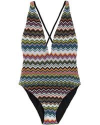 Missoni - Zigzag One-Piece Swimsuit - Lyst