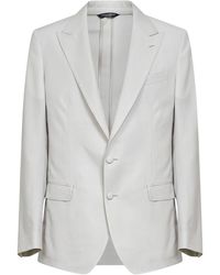 Dolce & Gabbana - Wool Poplin Single-Breasted Blazer - Lyst