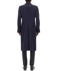 McQueen - Double-Breasted Coat Wool Trench & Raincoats - Lyst