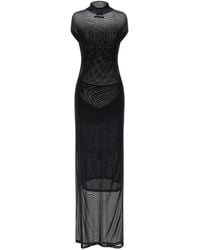 Jean Paul Gaultier - Flocked Dress - Lyst
