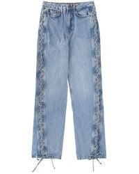 ROTATE BIRGER CHRISTENSEN - Jeans With Laces Cotton (Organic) - Lyst