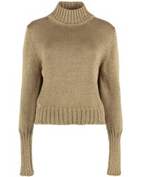 BOSS - Lurex Knit Sweater - Lyst