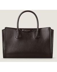 Givenchy - Givenchy Structured Leather Top Handle Bag - Lyst
