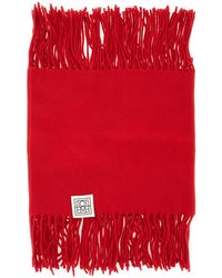 TOTEME - Scarf Fringed Cashmere Wool Scarfs - Lyst