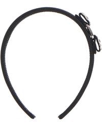 Ferragamo - Vara Rhinestone Bow Grosgrain Headband By - Lyst