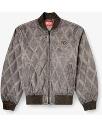 DIESEL - J-Type-Treat Diamond-Quilted Cotton Blend Jacket - Lyst