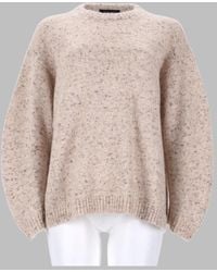 Fabiana Filippi - Buttoned Knit Sweater With Lurex, Wool Jumpers - Lyst