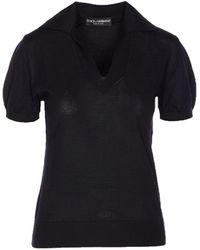 Dolce & Gabbana - Dolce&Gabbana Cashmere Polo Sweater - Lyst