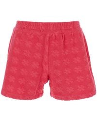 Tory Burch - Shorts With Elastic Waist And Logo Embroidery - Lyst
