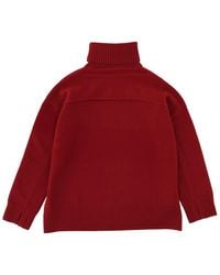 Maison Kitsuné - Turtleneck Sweater Wool Jumpers - Lyst