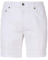 Dondup - Derick Cotton Denim Shorts - Lyst