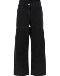 The Attico - Garment-Dyed Cotton Denim Jeans - Lyst