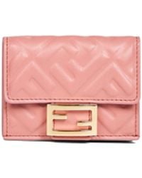 Fendi - Micro Trifold Baguette Wallet - Lyst