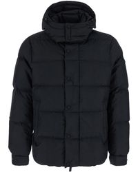 Heskimo - Short Down Jacket Tech Fabric Padded - Lyst