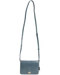 Dolce & Gabbana - Exotic Leather Dg Plaque Crossbody Mini Bag Crocodile 20Lf - Lyst
