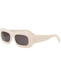 Celine - Sunglasses Rectangle Full Rim, Shiny Frame And Lens Cl40294I25A - Lyst