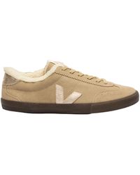Veja - Volley Fured Suede Sneakers With Organic Leather Inserts - Lyst