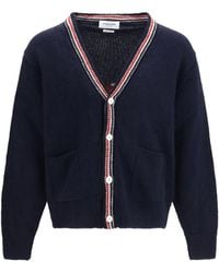 Thom Browne - Hector Donegal Yarn Cardigan - Lyst