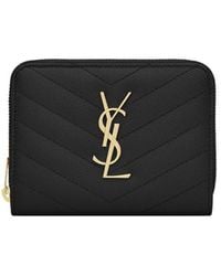 Saint Laurent - "Cassandre Matelassé" Leather Wallet - Lyst