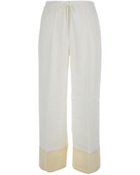 TOTEME - Pants Satin Drawstring - Lyst