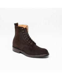 Cheaney - Leonard Ii R Bitter Chocolate Suede Derby Boot - Lyst