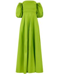 Valentino Garavani - Long Elegant Dress With Balloon Sleeves - Lyst
