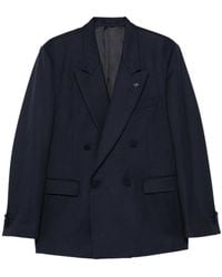 Lardini - Double-Breasted Peak-Lapel Jacket - Lyst