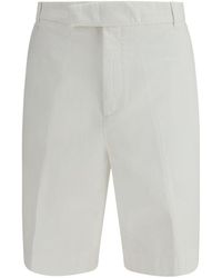 Thom Browne - White Polyester Bermuda Shorts - Lyst