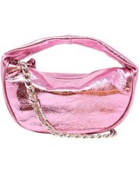 BY FAR - Baby Cush Metallic Leather Handbag - Lyst