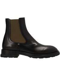 Alexander McQueen - Leather Boots - Lyst