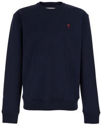 Ami Paris - Sweatshirt De Coeur Cotton - Lyst