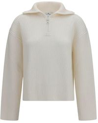 Courreges - White Wool Oves Aries Sweatshirt - Lyst