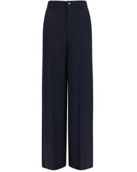 Gucci - Blue Viscose Casual Pants - Lyst