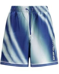 CASABLANCA - Silk Flaming Shorts - Lyst