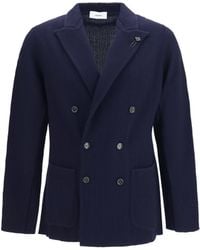 Lardini - Wool Cardigan Fleece Ovis Aries Jacket - Lyst