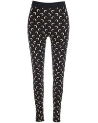Marine Serre - Moon Printed Jersey Legging Technical Print Pants Polyamide Elastane Trousers - Lyst