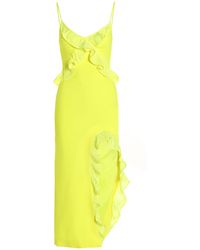 David Koma - 'crossbody & Open Leg Ruffle Detail' Dress - Lyst